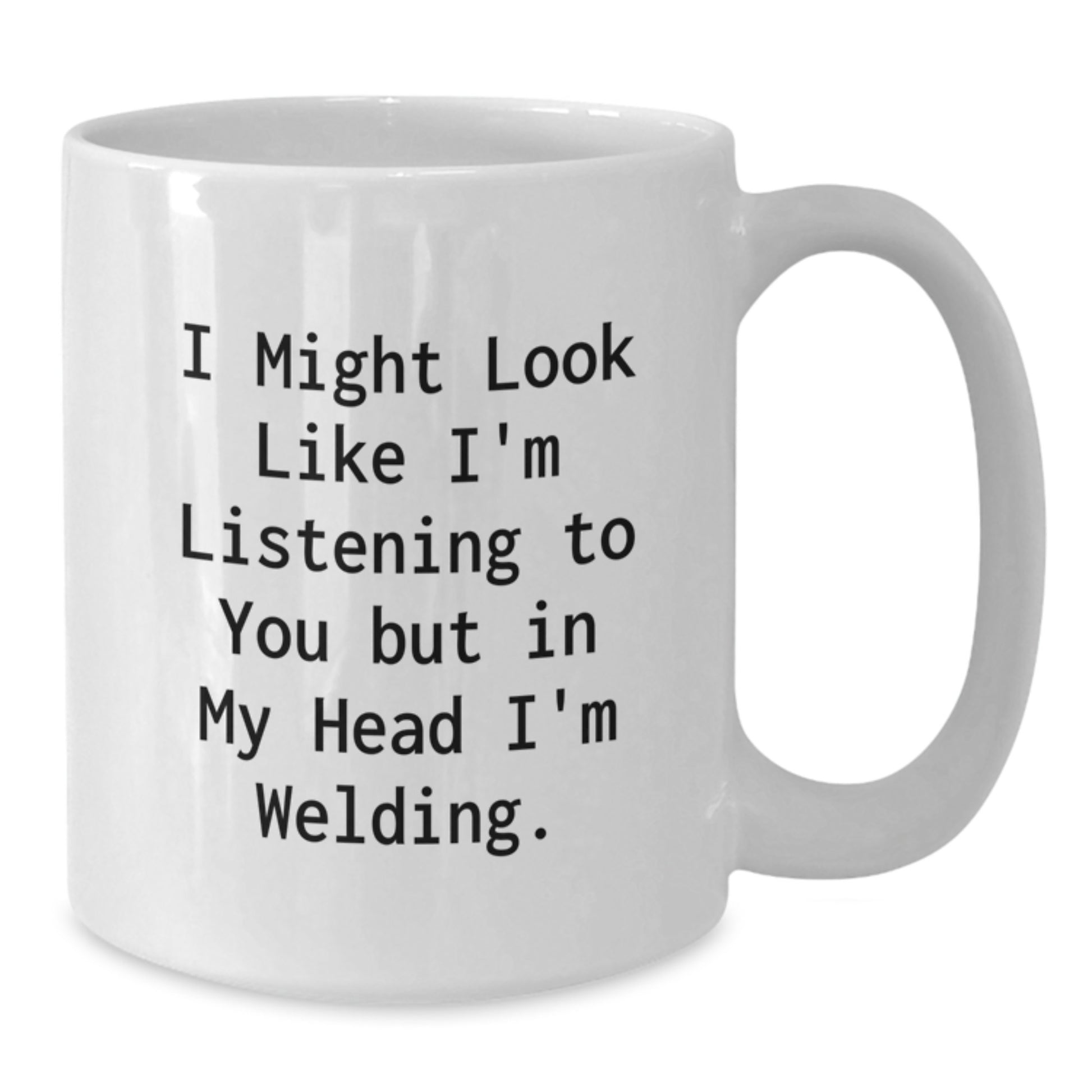 Welding Keepsake White Ceramic Coffee Mug for Him Birthday Gift Durable - Additional
