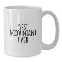 Load image into Gallery viewer, Funny Gifts for Accountant from Family - Best Accountant Ever Mug, White Coffee Mug, Unique Valentine's Gifts for Men, Women, Coworkers - Additional
