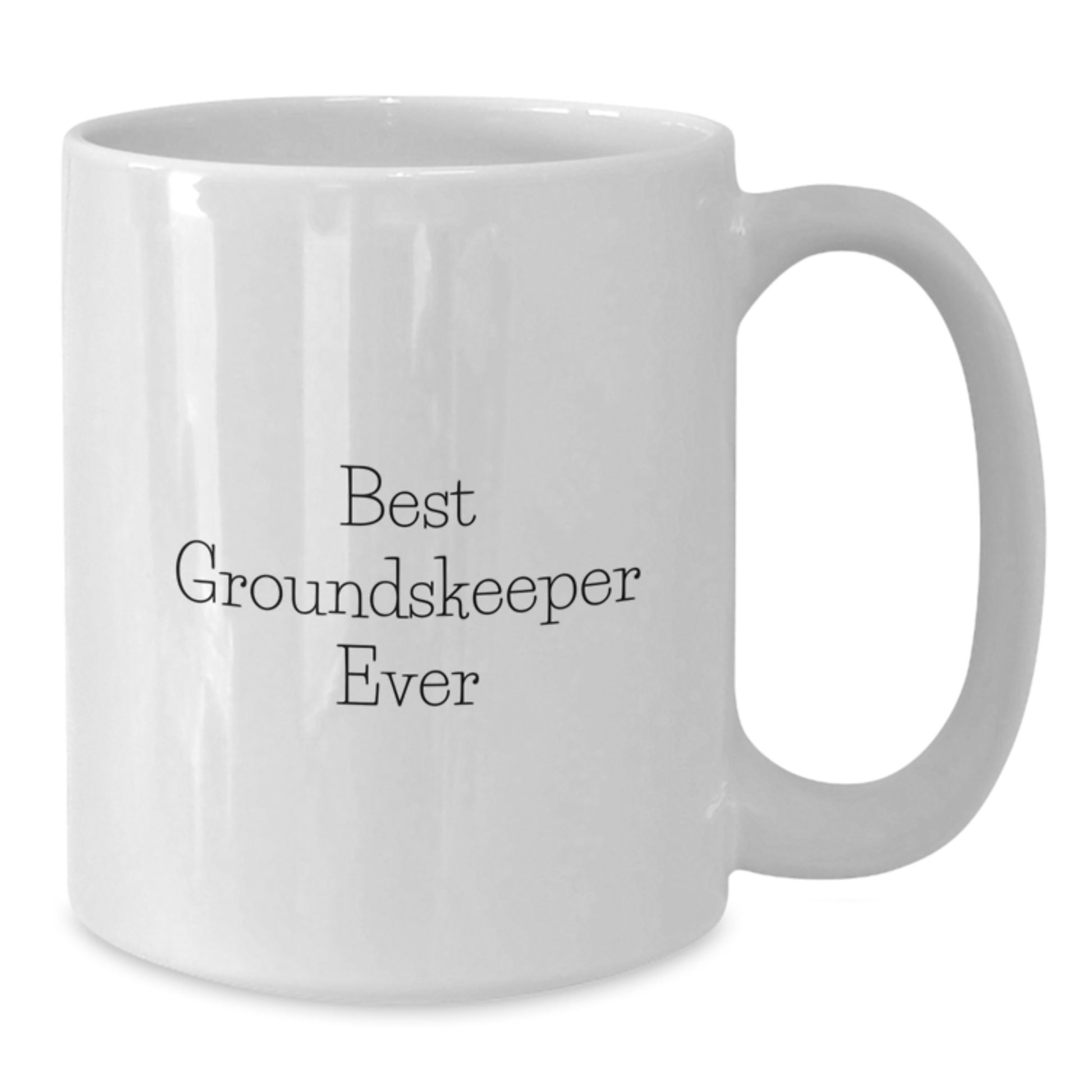 For Him Keepsake White Coffee Mug Birthday Gift Best Groundskeeper Ever - Additional