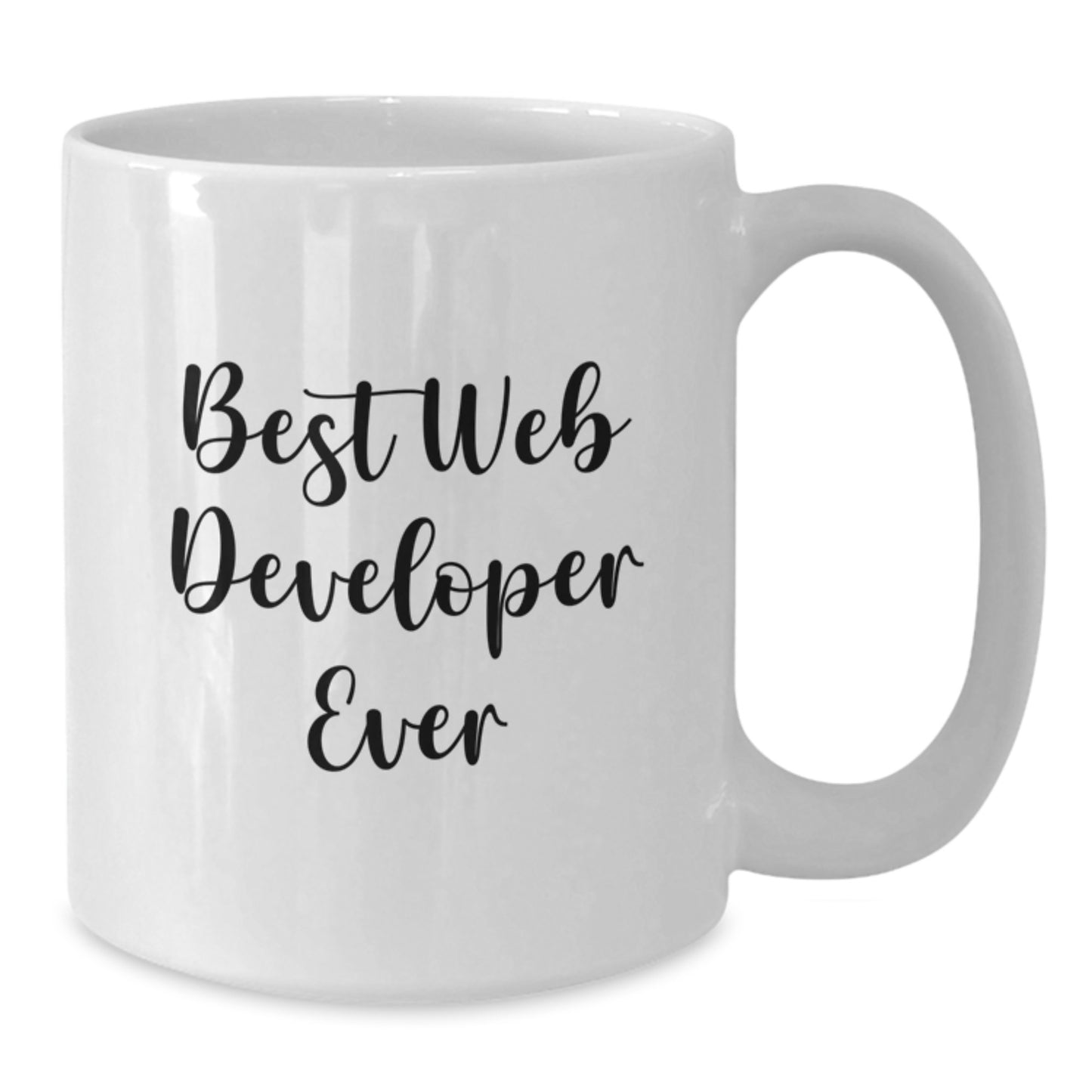 Birthday Gift White Coffee Mug for Her – Best Web Developer Ever Present - Additional