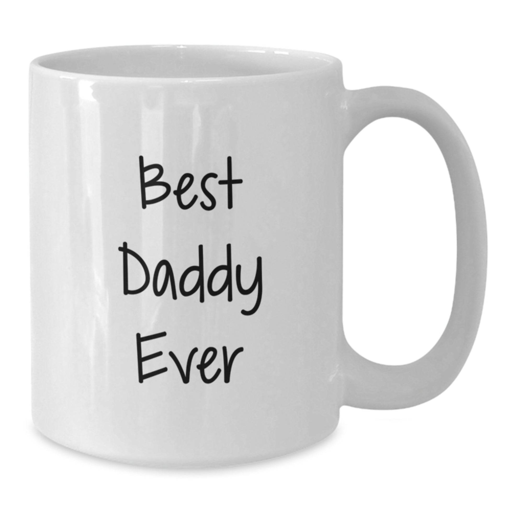 Daddy White Coffee Mug for Him Best Daddy Ever Birthday Gift - Additional
