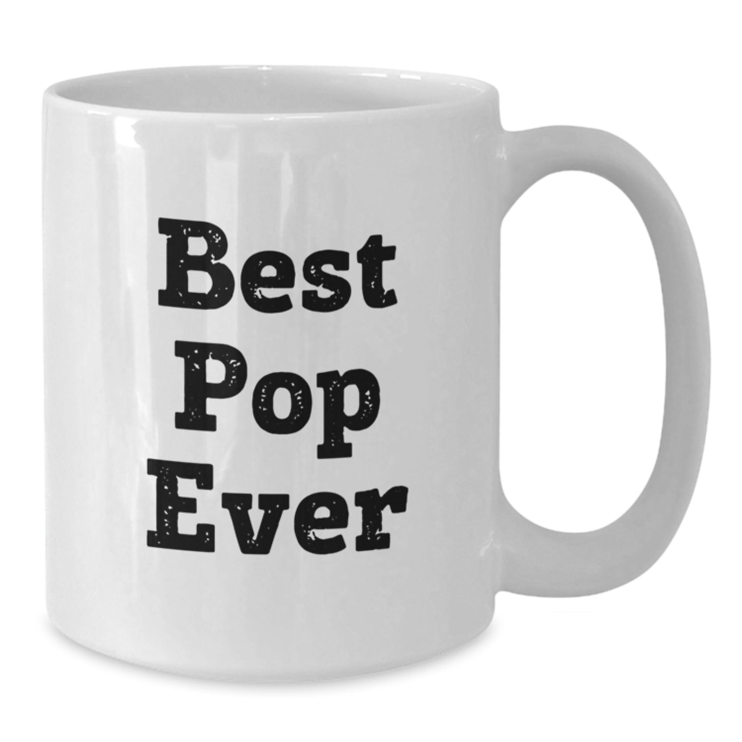 For Him Keepsake Birthday Gift White Coffee Mug 'Best Pop Ever' - Additional