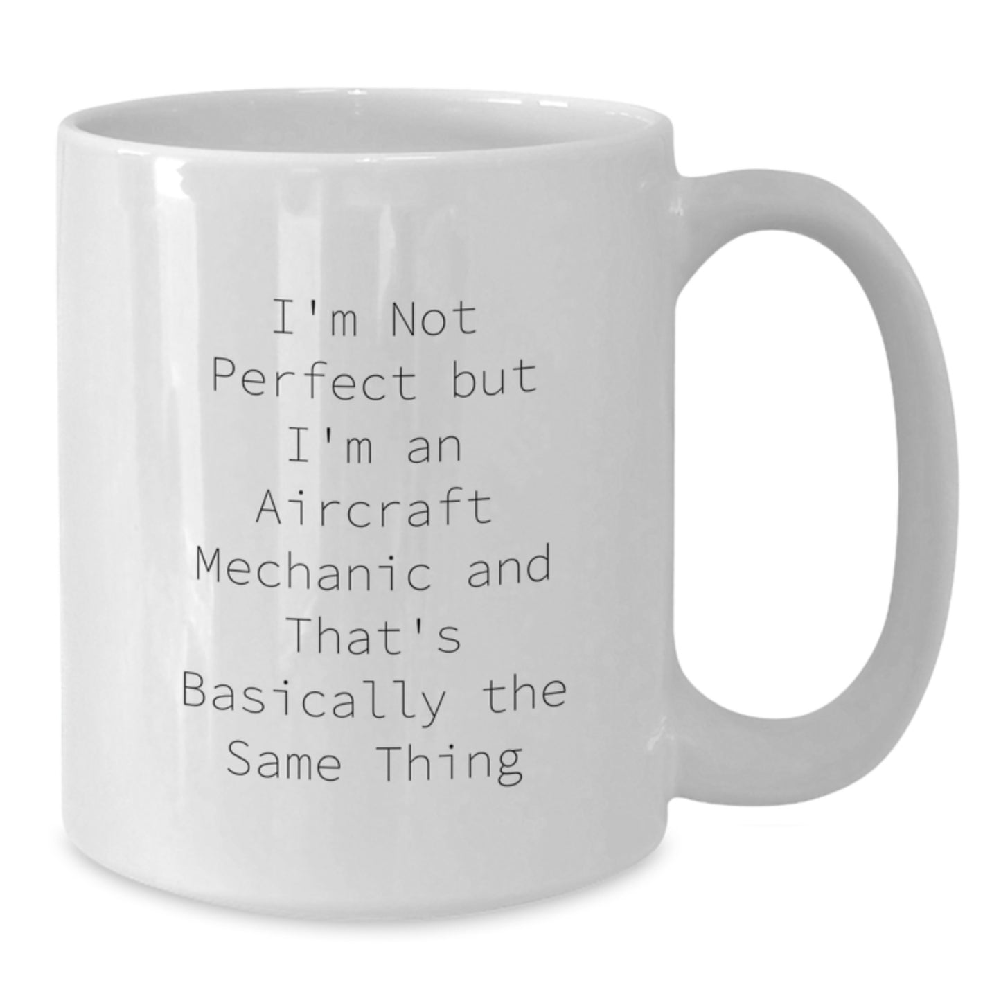 Aircraft Mechanic Keepsake Mug for Him Birthday Gift White Ceramic 11oz - Additional