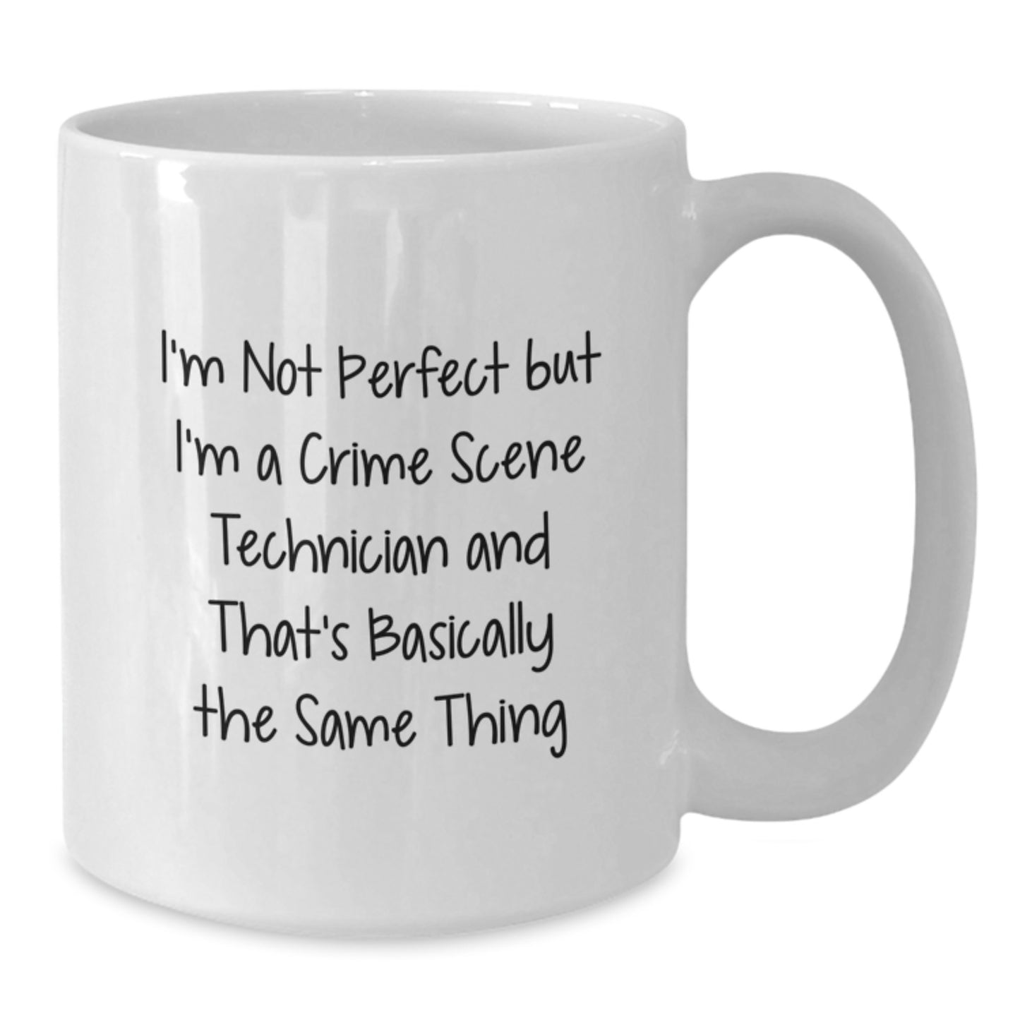 Crime Scene Technician Keepsake White Coffee Mug for Him Birthday Gift - Additional