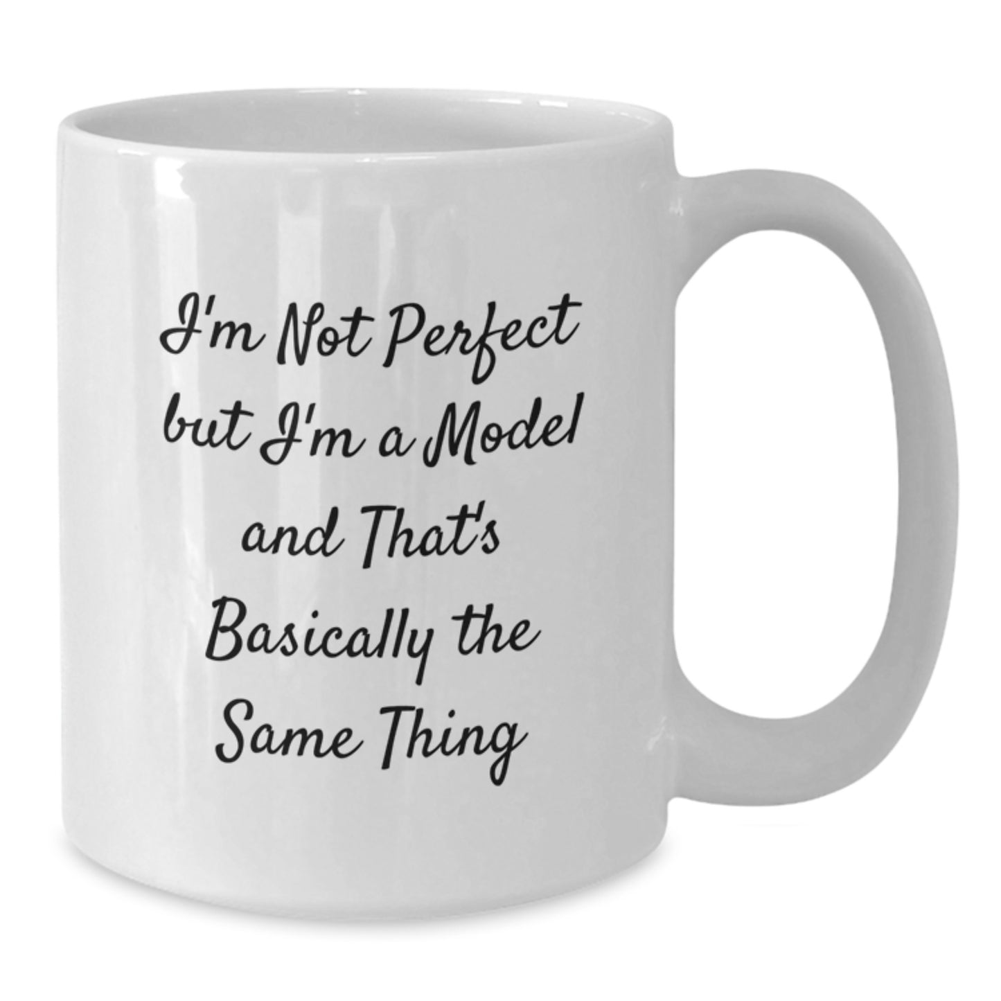 Model Keepsake Mug for Him Birthday Gift – I'm Not Perfect But I'm A - Additional
