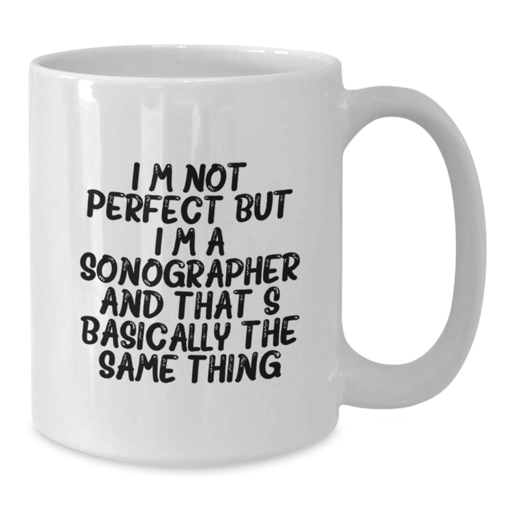 Sonographer Keepsake White Coffee Mug 11oz Microwave Safe Birthday Gift - Additional