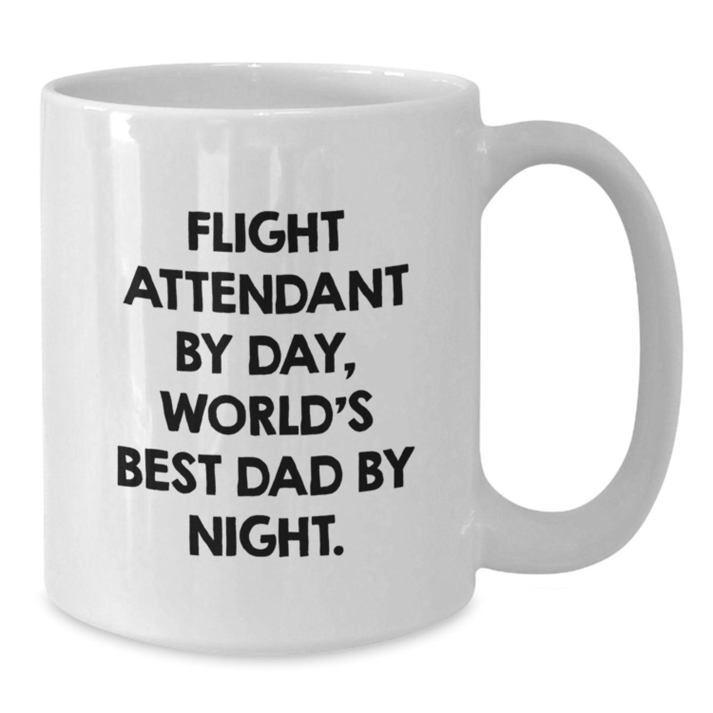 Dad Flight Attendant Keepsake Mug for Him Birthday Gift White 15oz - Additional