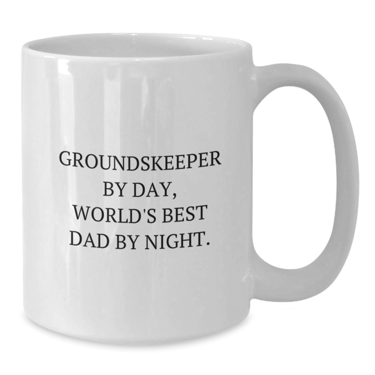 Groundskeeper Keepsake White Ceramic Mug for Him Birthday Gift - Additional