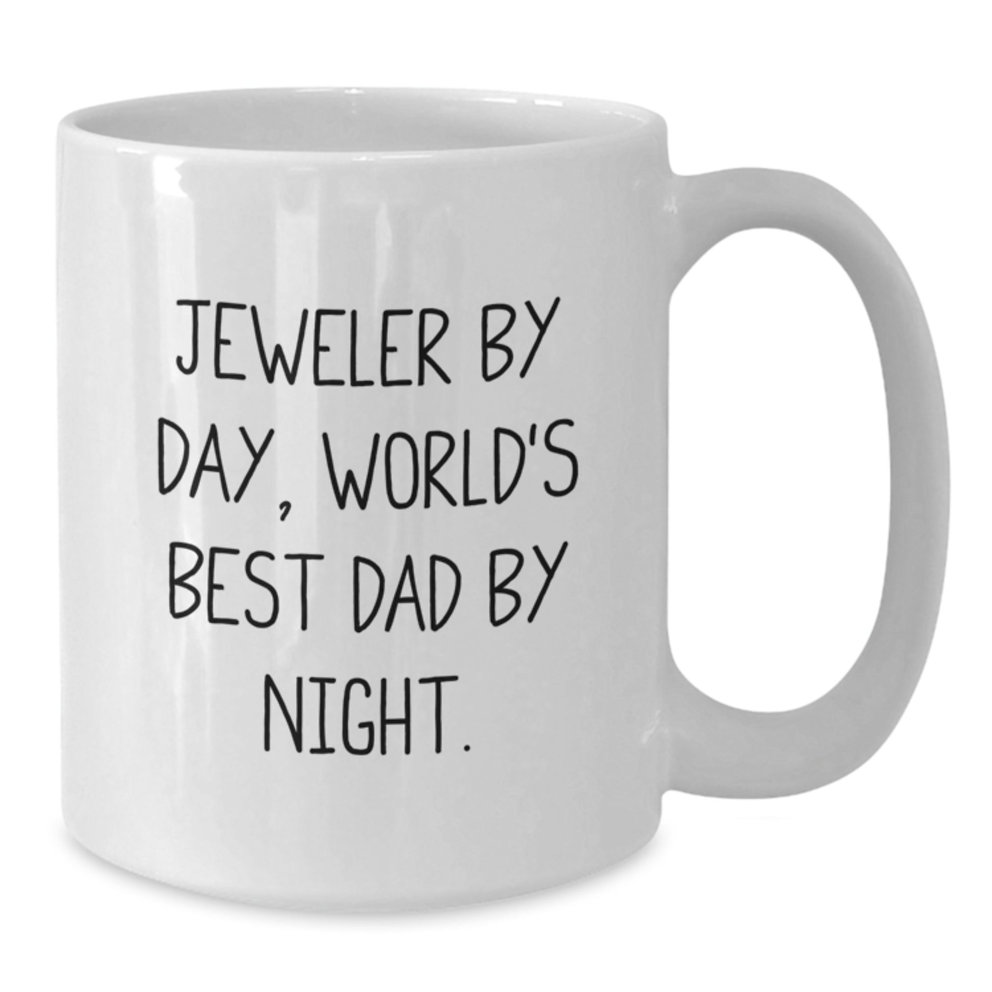 For Him Keepsake White Coffee Mug Birthday Gift Jeweler Best Dad Night - Additional