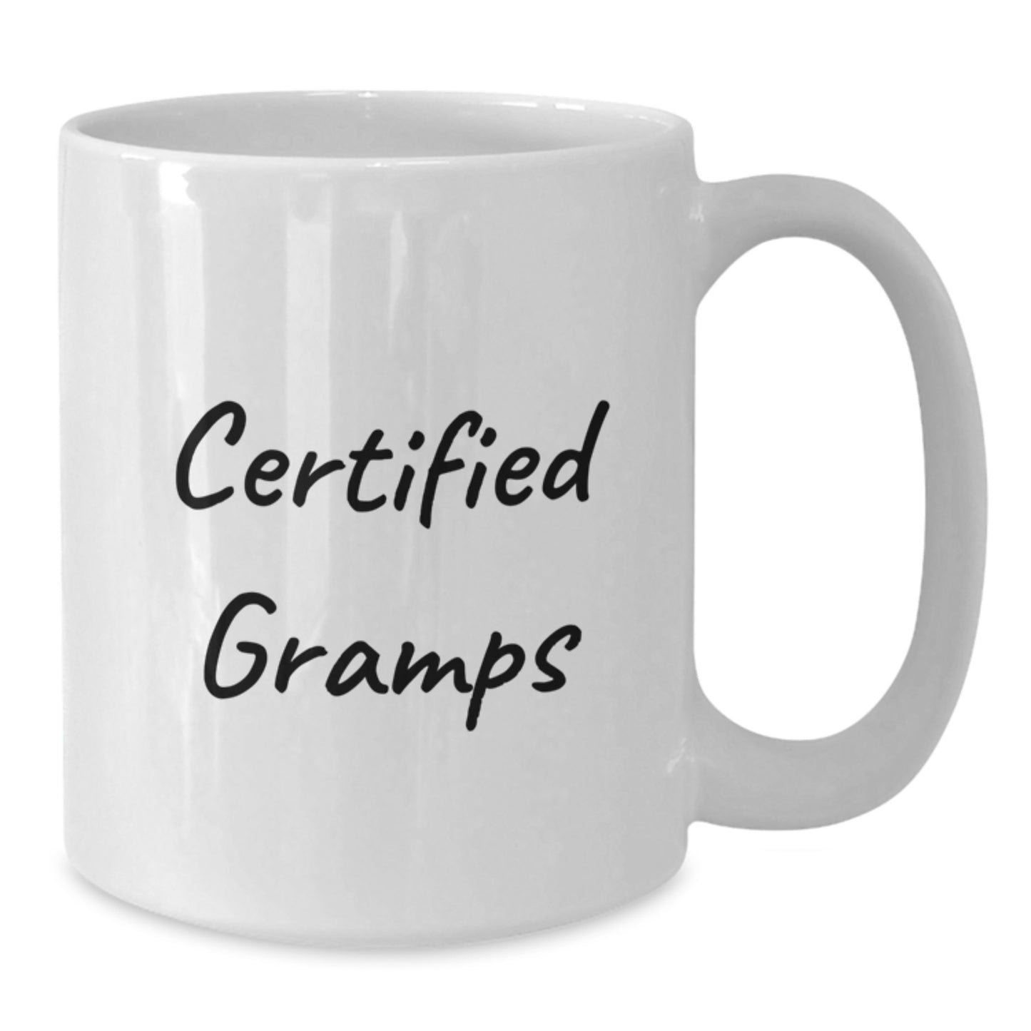 Humorous Gifts from Family for Gramps Funny White Coffee Mug - Birthday Unique Gifts - Additional