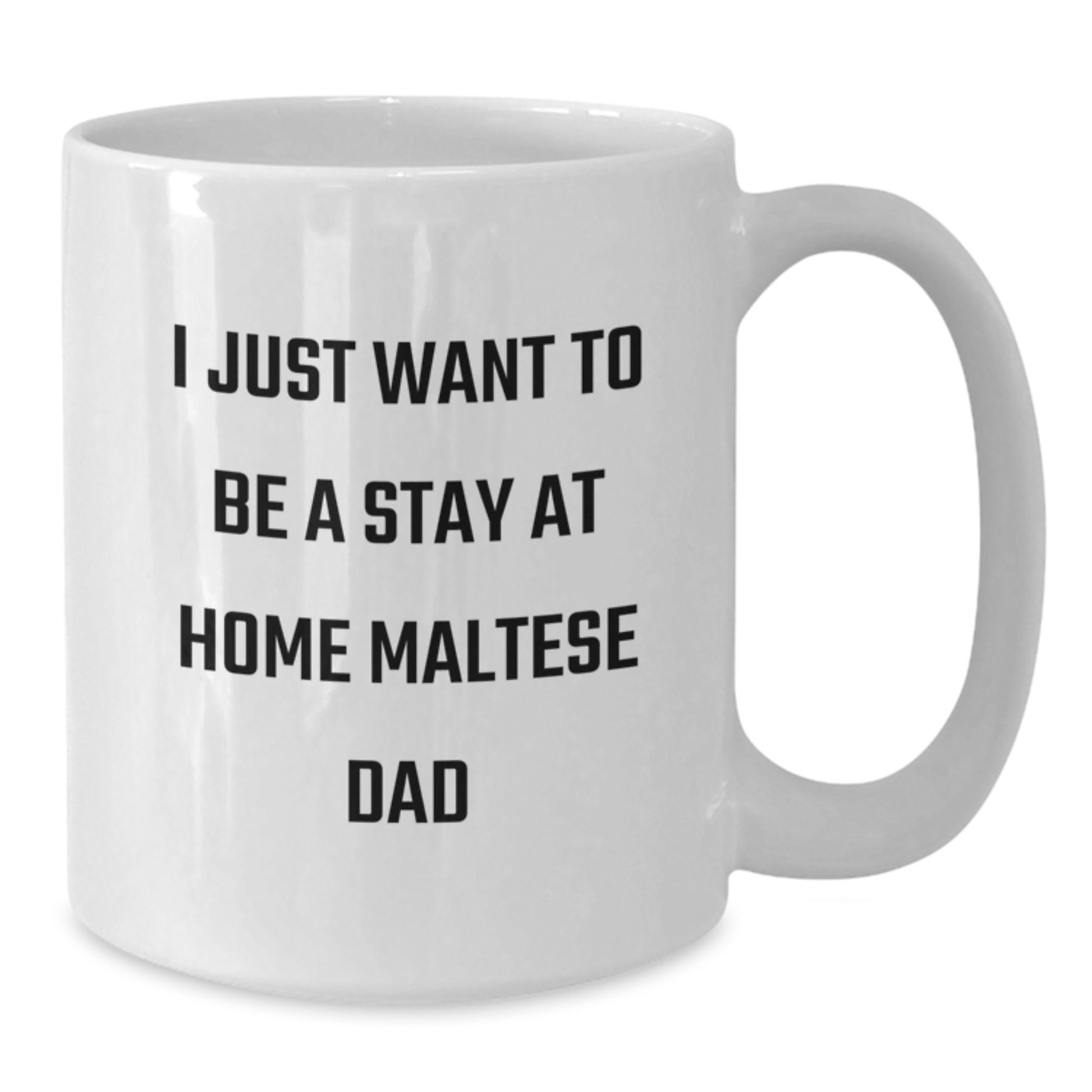 Funny Maltese Dog Dad Gifts from Dad - White Coffee Mug for Birthday Unique Gifts for Him - Additional