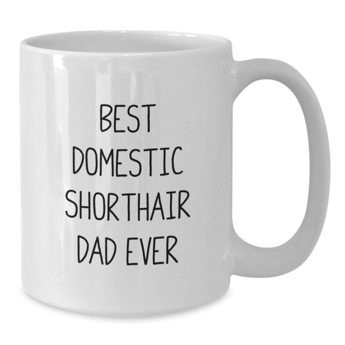 Domestic Shorthair Cat Dad, Funny White Coffee Mug, Birthday Unique Gifts, Gifts from Family to Domestic Shorthair Cat Lover - Additional
