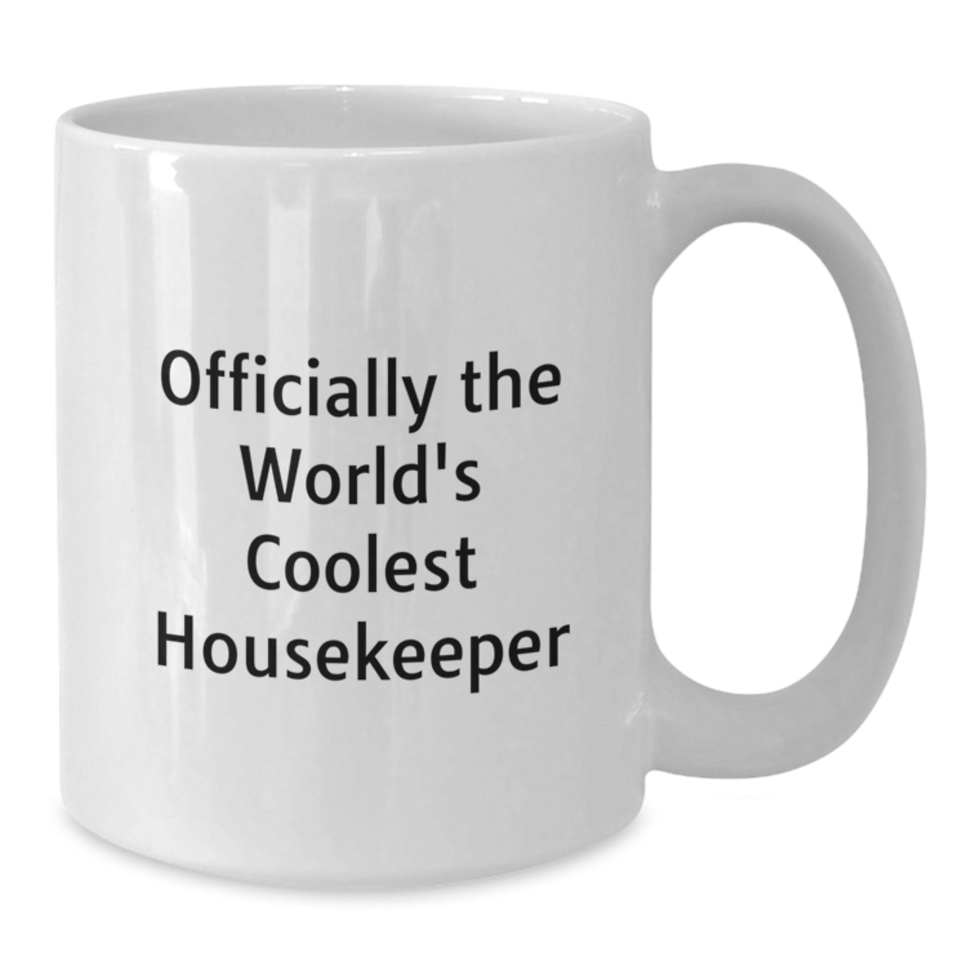 Funny Housekeeper Gifts, White Coffee Mugs for Housekeeper Friends, Christmas Unique Gifts from Family to Housekeeper - Additional