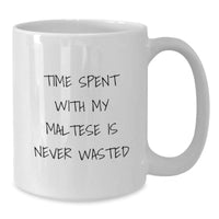 Load image into Gallery viewer, Maltese Dog Lovers&#39; Funny Quote White Coffee Mugs Gifts from Friends for Birthday - Additional
