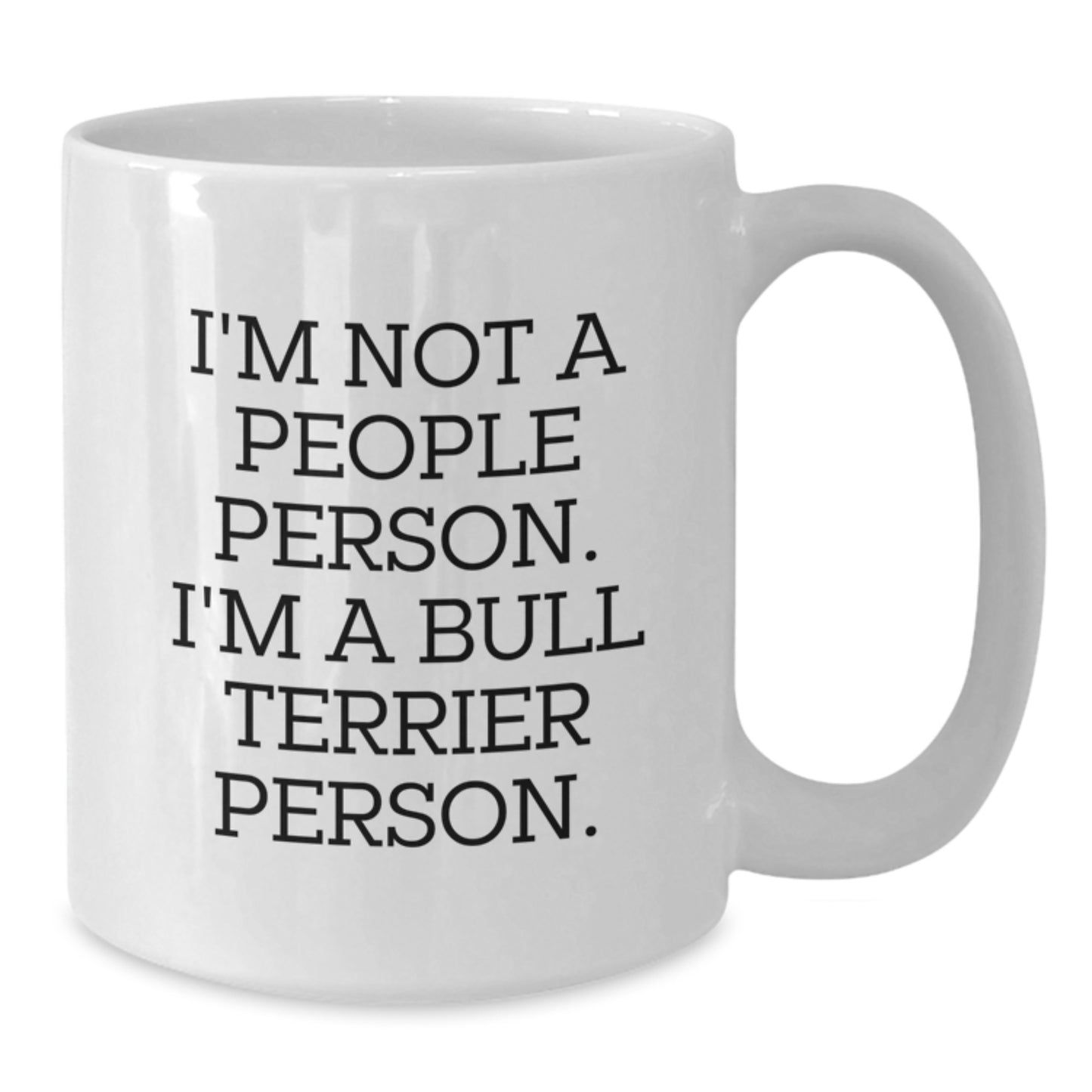 Funny Bull Terrier Dog Quotes Gifts from Family to Friends on Birthday Unique White Coffee Mug - Additional