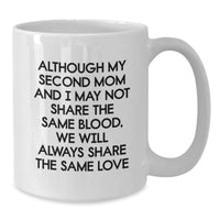 Load image into Gallery viewer, Second Mom Gifts, Funny Quote White Coffee Mug, Gifts from Family for Second Mom, Perfect Graduation Inspirational Mug - Additional
