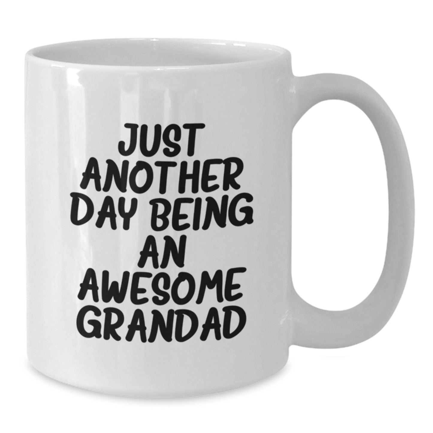 Funny Grandad Gifts, Just Another Day Being An Awesome Grandad, White Coffee Mug for Graduation, Gifts from Men to Grandad - Additional