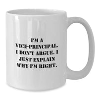 Load image into Gallery viewer, Funny Vice-principal Gifts from Friends for Vice-principal - White Coffee Mug, Graduation Unique Gifts - Additional
