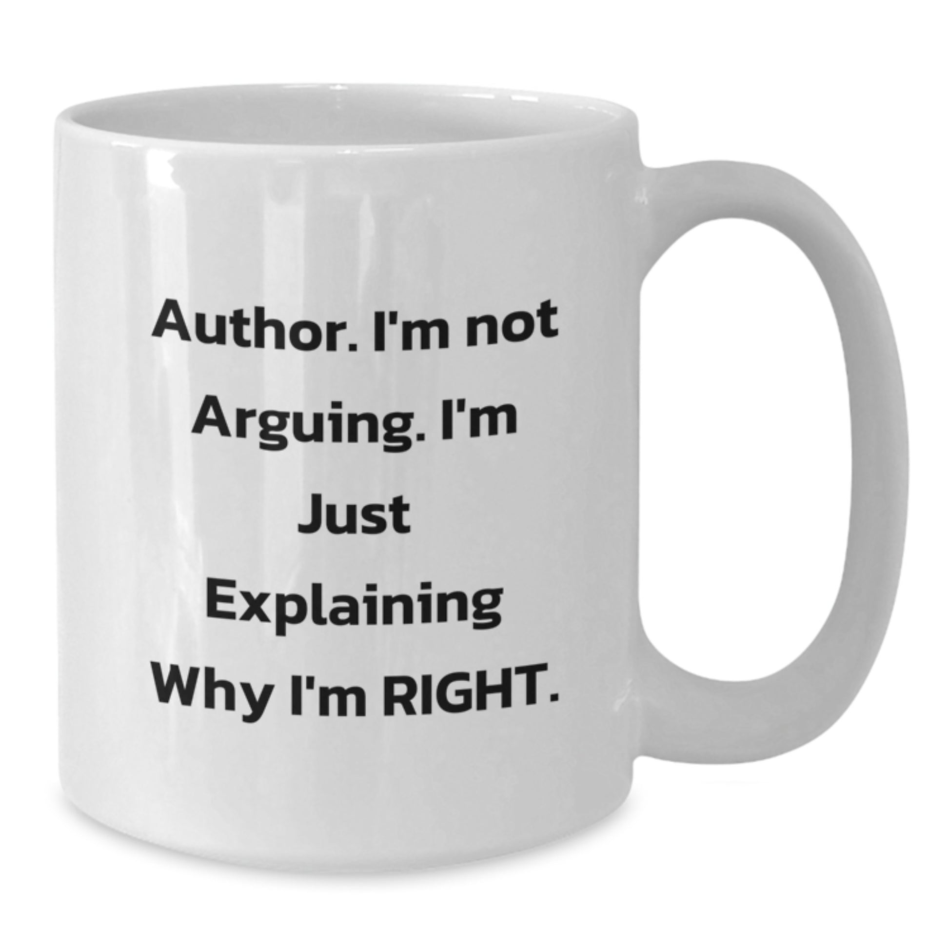 Author's Humorous Graduation Gifts for Friends and Family - Funny White Coffee Mug - Additional