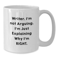 Load image into Gallery viewer, Writer Humor Gifts from Friends, Funny White Coffee Mug for Writer, Perfect Birthday Unique Gift for Him or Her - Additional
