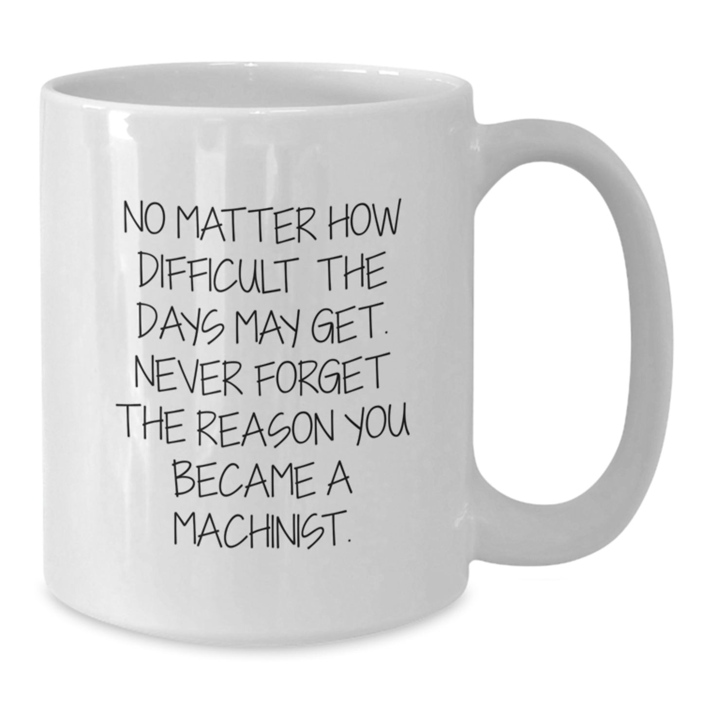 Machinist Gift Ideas, Funny Quote White Coffee Mug, Birthday Unique Gifts from Friends to Machinist, Gifts for Machinist Men, 11oz or 15oz Ceramic Mug - Additional