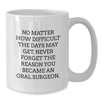 Load image into Gallery viewer, Inspirational Oral Surgeon Gifts from Friends, Gifts for Oral Surgeon Birthday, Funny White Coffee Mug - Additional
