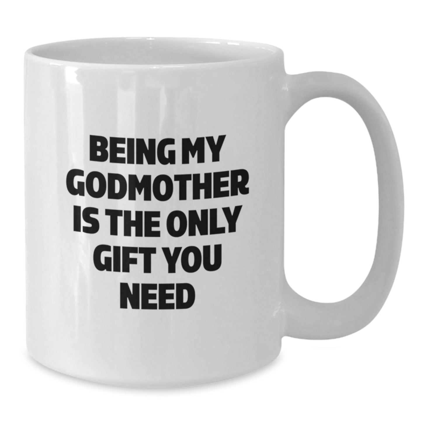 Gifts from Family for Godmother, Funny White Coffee Mug for Godmother, Christmas Unique Gifts for Her - Additional