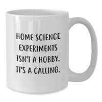 Load image into Gallery viewer, Home Science Experiments Fan Gifts from Family for Friends, Christmas Unique Mugs &#39;Home Science Experiments Isn&#39;t A Hobby. It&#39;s A Calling.&#39; - Additional
