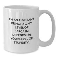 Load image into Gallery viewer, Funny Assistant Principal Gifts for Men, White Coffee Mug, Christmas Unique Presents from Friends, Coworkers, Family - Additional
