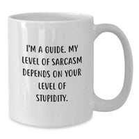 Load image into Gallery viewer, Funny Guide White Coffee Mugs for Guide Enthusiasts - Gifts from Friends to Guide, Men, Women, or Coworkers for Christmas Unique Gifts - Additional
