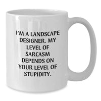 Load image into Gallery viewer, Landscape Designer Funny White Coffee Mug Gifts for Men and Women Friends Family Coworkers - Unique Christmas Unique Gifts from Men to Friends - Additional
