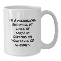 Load image into Gallery viewer, Funny Mechanical Engineer White Coffee Mug Gifts for Men, Unique Christmas Unique Gifts from Friends - Additional
