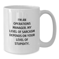 Load image into Gallery viewer, Funny Operations Manager Christmas White Coffee Mug Gifts from Friends - Gifts for Operations Manager, Men, and Women - Additional
