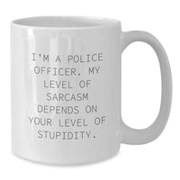 Load image into Gallery viewer, Funny Police Officer White Coffee Mug Gifts from Men for Christmas Unique - Additional
