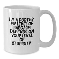 Load image into Gallery viewer, Funny Porter Gifts for Men White Coffee Mugs from Friends, I&#39;m A Porter Mug, Ideal Gift for Christmas Unique Presents - Additional
