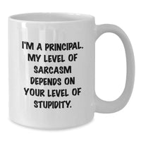 Load image into Gallery viewer, Funny Principal Gifts for Men - White Coffee Mug for Christmas Unique Gifts from Friends or Family - Additional
