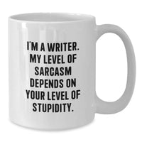 Load image into Gallery viewer, Gifts from Friends for Writer - Funny White Coffee Mug - I&#39;m A Writer - Humorous Christmas Unique Gift for Men or Women - Additional
