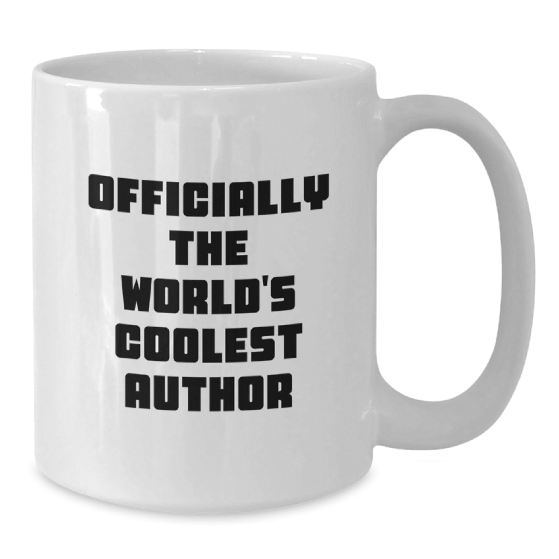 Funny Author Gifts, The World's Coolest Author Quote on White Coffee Mug, Perfect for Christmas Unique Gifts from Friends to Author - Additional