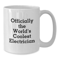 Load image into Gallery viewer, Cool Electrician Christmas Unique Gifts from Men to Electrician Friends and Family White Coffee Mugs - Additional
