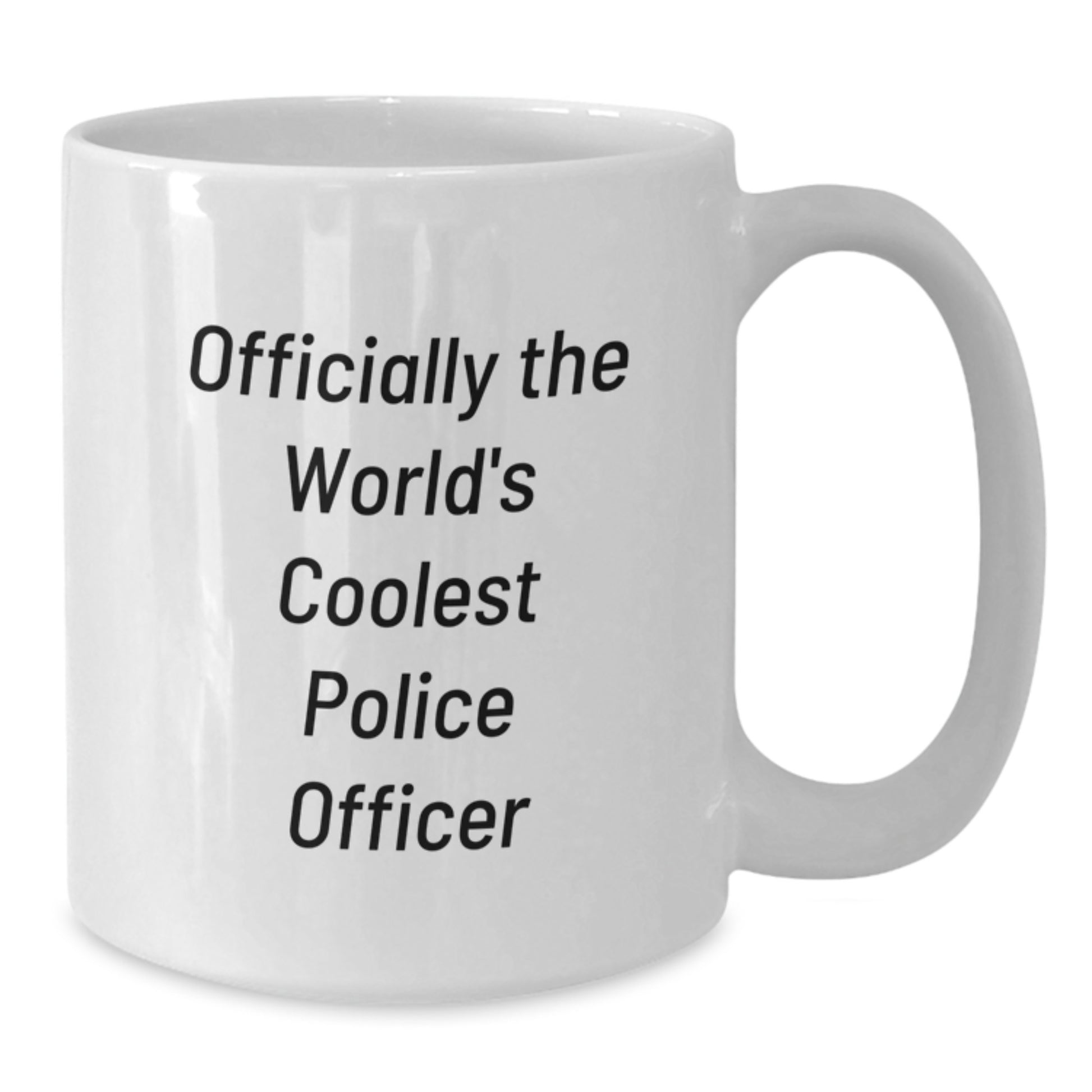 Funny Police Officer Gifts from Friends for Men and Women White Coffee Mugs Christmas Unique - Additional