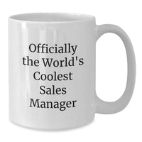 Load image into Gallery viewer, Funny Sales Manager White Coffee Mug Gifts from Men for Christmas Unique Presents - Additional
