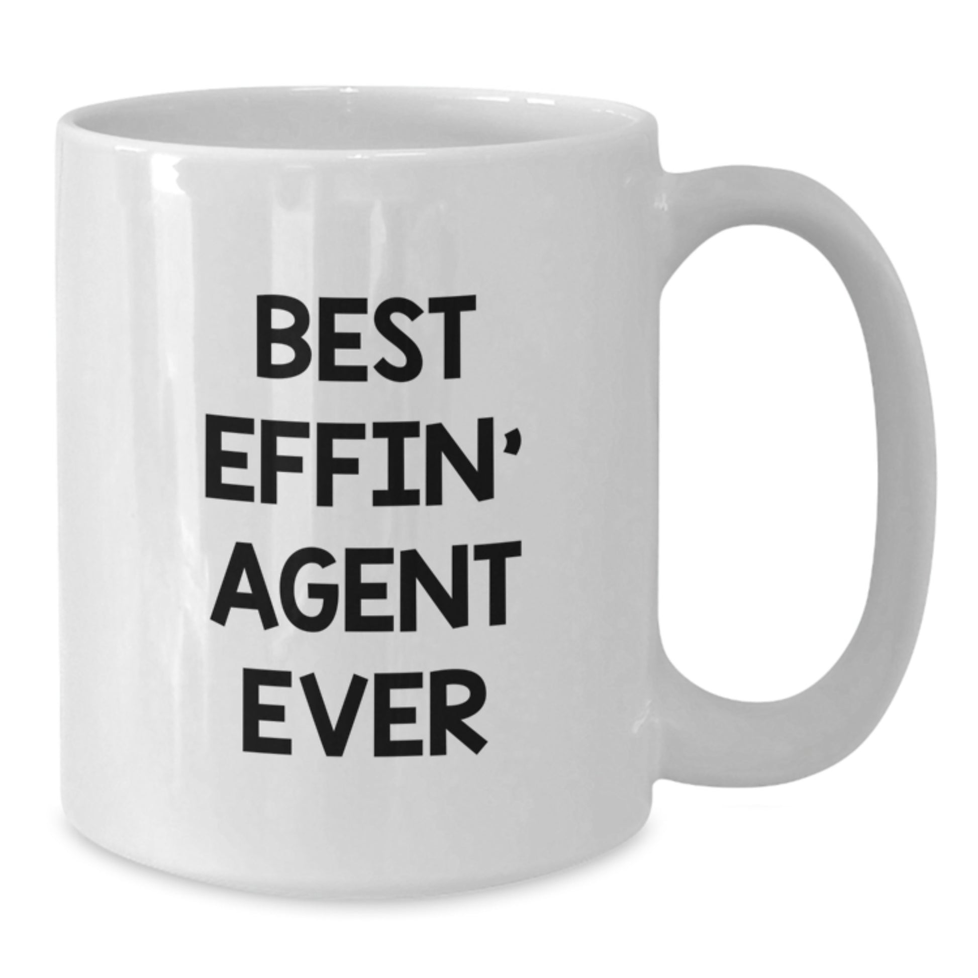 Funny Agent Gifts for Men Christmas Unique Mugs Best Effin Agent Ever - Additional
