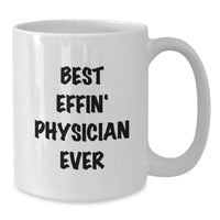 Load image into Gallery viewer, Funny Physician White Coffee Mug Gifts from Men Friends to Physician Coworkers on Christmas Unique - Additional
