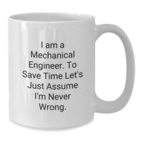 Load image into Gallery viewer, Gifts for Mechanical Engineer Friends Funny White Coffee Mugs, Mechanical Engineer Unique Gifts, White Coffee Mug Christmas Unique Gifts from Men to Friends - Additional
