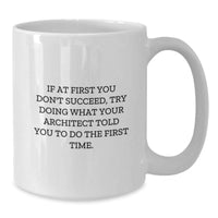 Load image into Gallery viewer, Funny Architect White Coffee Mug Gifts from Men to Friends for Christmas - Additional
