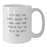 Load image into Gallery viewer, Funny Painter Gifts for Men, Birthday Unique Gifts from Friends, White Coffee Mug for Painter, Painter's Favorite Quote - Additional
