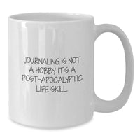 Load image into Gallery viewer, Funny Journaling Gifts for Writers, Journaling Is Not A Hobby, White Ceramic Coffee Mug for Christmas Unique Presents - Additional
