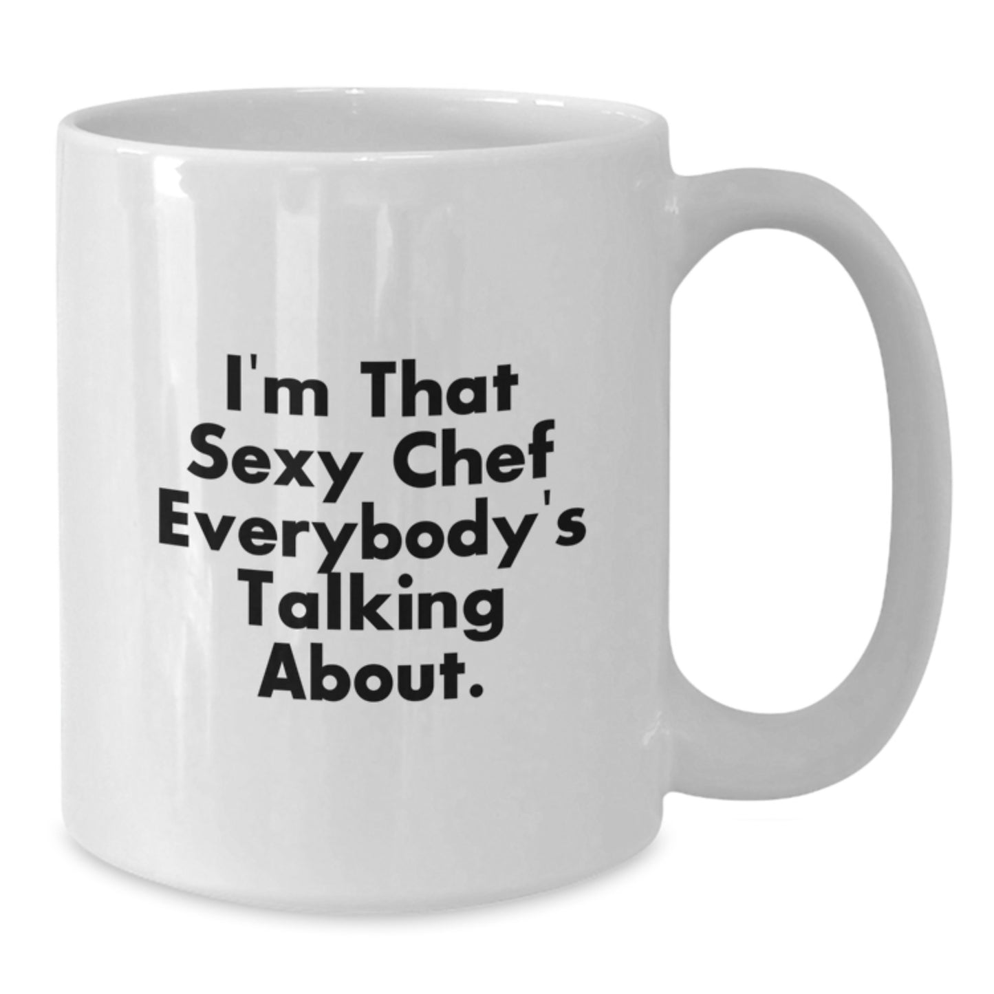 Sexy Chef White Coffee Mug Funny Valentine's Gifts from Men to Chef Friends and Family - Additional