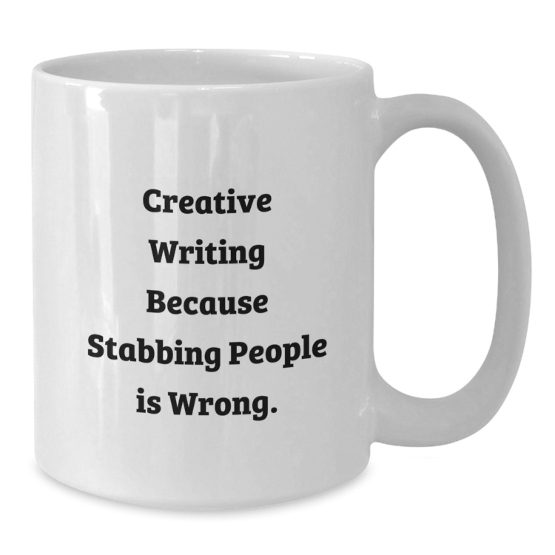 Funny Creative Writing White Coffee Mug Gift for Writers Birthday from Friends - Additional