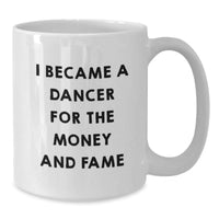 Load image into Gallery viewer, Funny Dancer Gifts for Friends from Men, Cute White Coffee Mugs for Valentine's Unique Gifts - Additional
